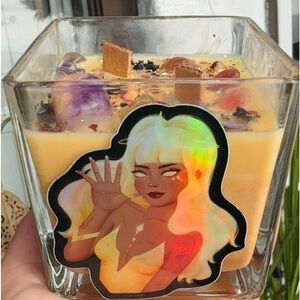 Alectrona Goddess Crystal Candle-